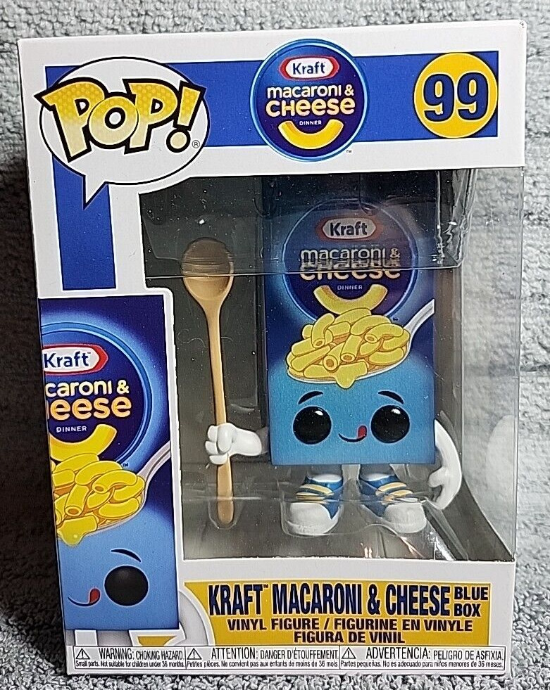 Funko Pop Vinyl: Kraft Kraft Macaroni & Cheese with Blue Box #99 Vaulted Retire