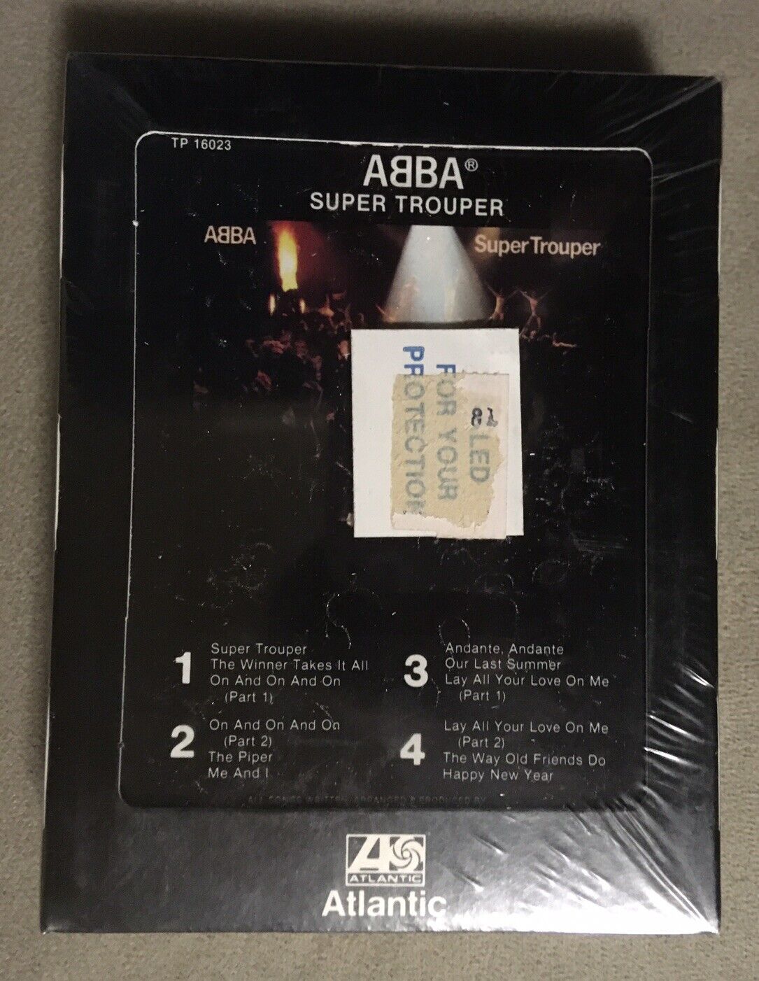SEALED ABBA Super Trouper 8-Track Tape Cartridge Atlantic Records New