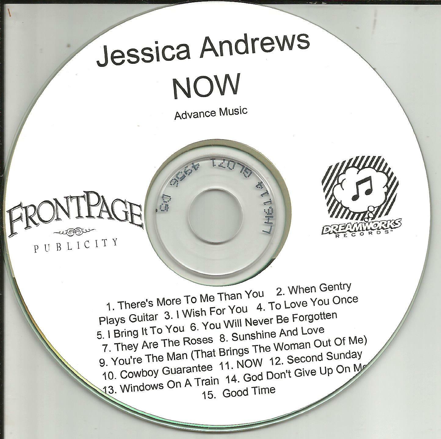 JESSICA ANDREWS Now Ultra Rare ADVNCE TST PRESS PROMO DJ CD 2003 USA MINT