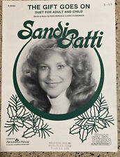 VINTAGE SHEET MUSIC GIFT GOES ON SANDI PATTI DUET ADULT CHILD picture