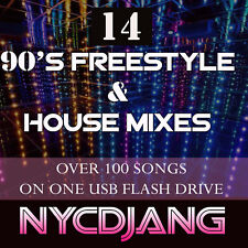 Freestyle & House Music 1990's - 14 DJ Promo Mixes on one USB over 100 songs picture