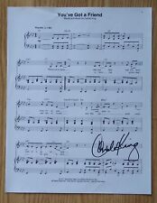 CAROLE KING Signed Autographed 8.5X11 Lyrics Sheet You've Got A Friend picture