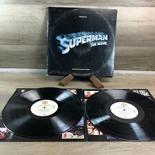 Superman The Movie Original Soundtrack Rare 1978 Dbl Vinyl LP w/Inserts Record picture