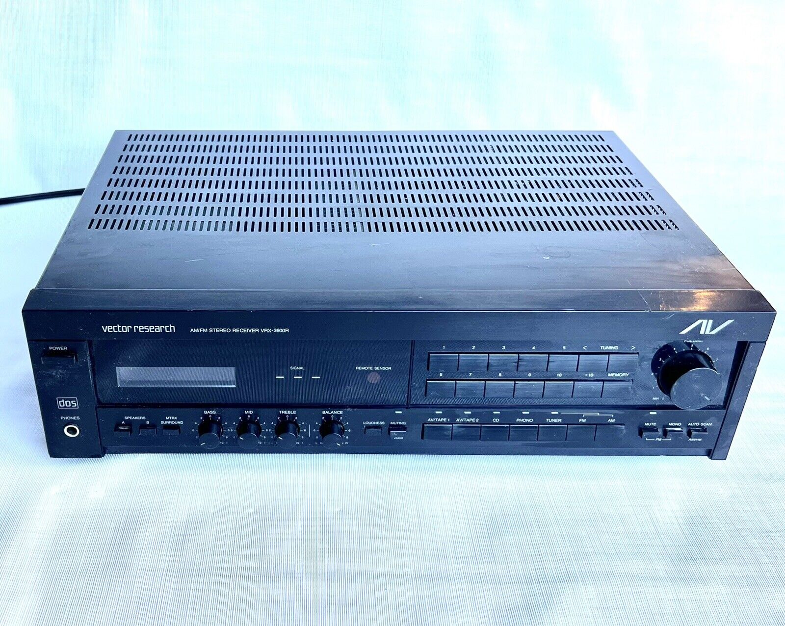 Vector Research Black Receiver Integrated Amplifier VRX-3600R  - tested Works
