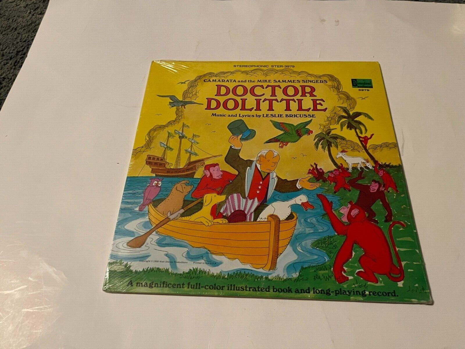 Vintage DISNEYLAND Doctor Dolittle Vinyl LP 1968 STER-3979 RARE SEALED NEW LP