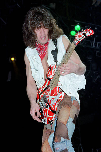Eddie Van Halen Of Van Halen At Madison Square Garden 1982 Old Photo 11