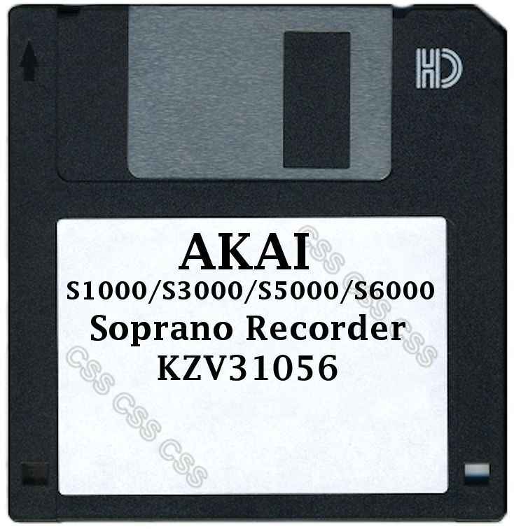 Akai S1000 / S5000 Floppy Disk Soprano Recorder KZV31056