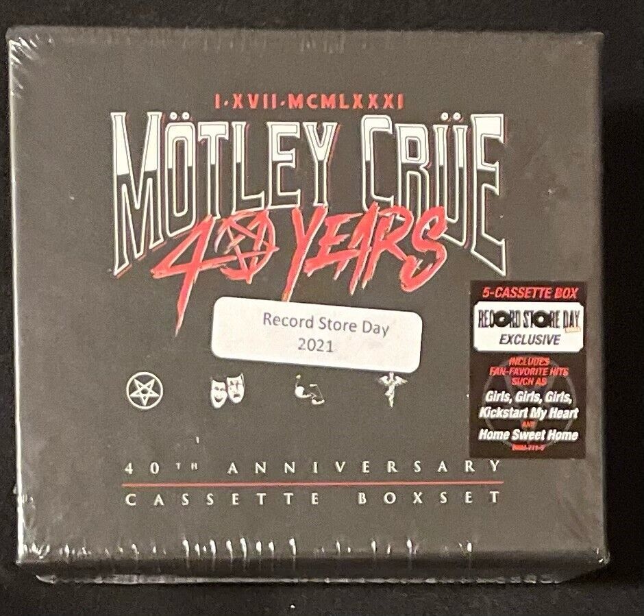 40 Years Motley Crue RSD 40th Anniversary 5 Cassette Boxset SEALED