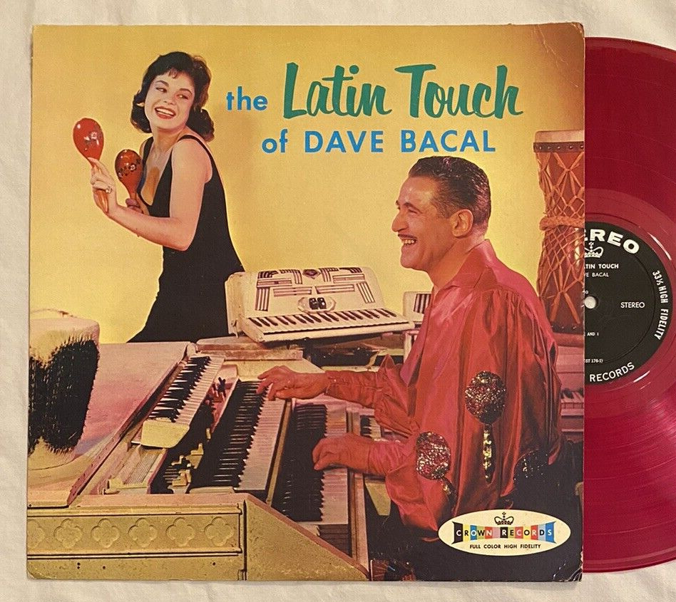 DAVE BACAL The Latin Touch RARE COLORED VINYL Weird STRANGE Cheesecake Cover MCM