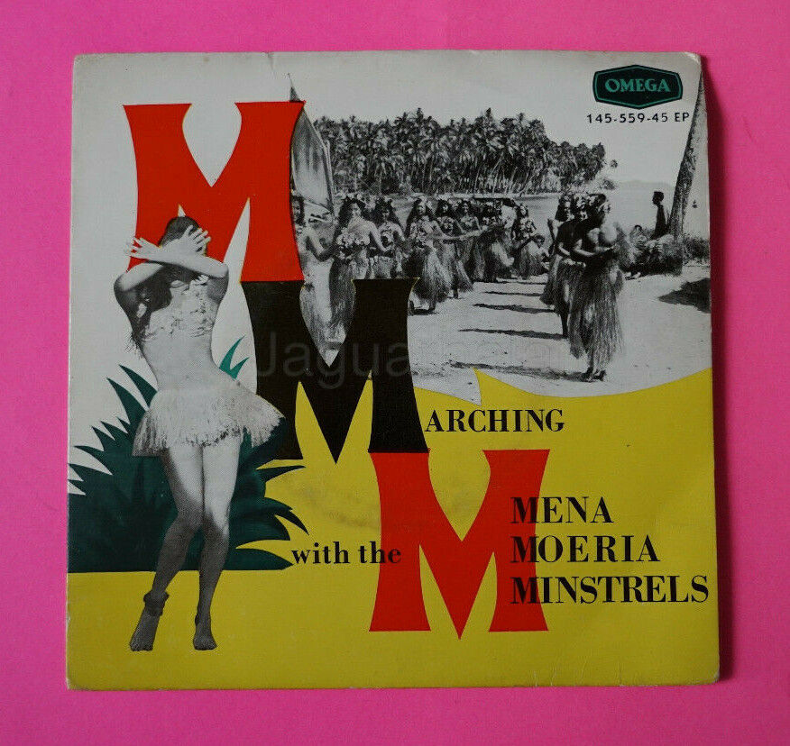 Rudi Wairata Marching with the Mena Moeria Minstrels EP Vinyl Record 45rpm 1962