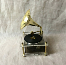 Vintage Music Box - Gramophone & Rotating Turntable  