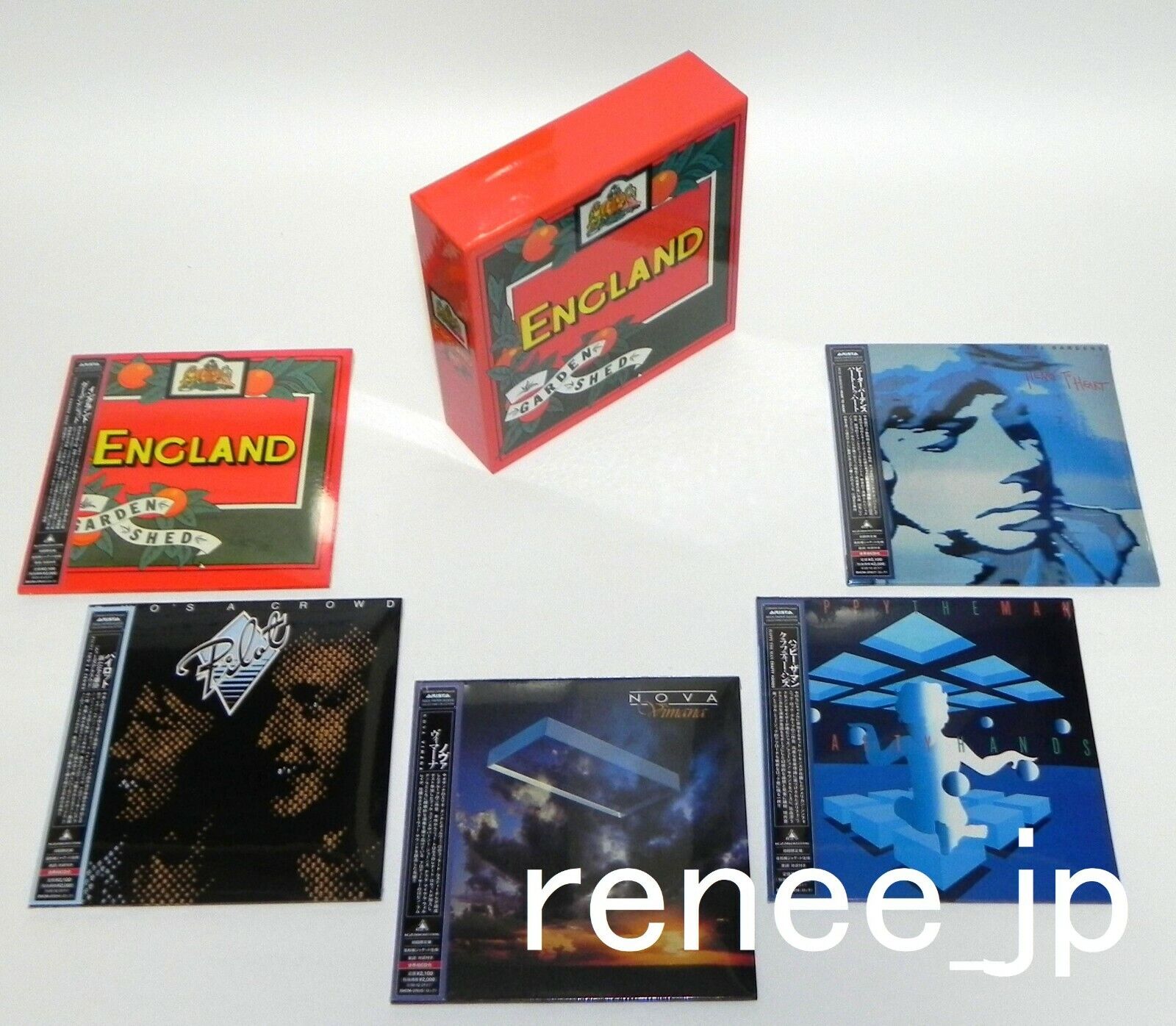 ENGLAND, PILOT, NOVA, etc. / JAPAN Mini LP CD x 5 titles + PROMO BOX Set