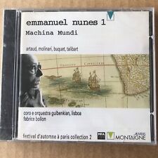 Emmanuel Nunes 1. Manchina Mundi - Lisbon Chor&Orchestra CD New sealed   JJ picture