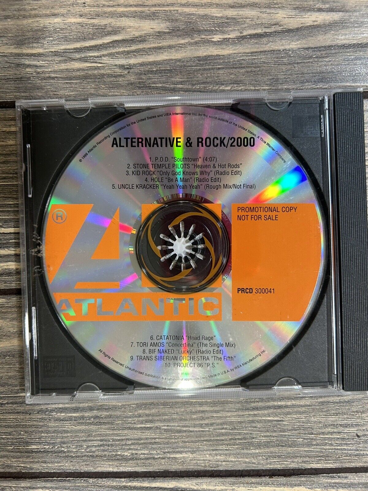 Vintage 1999 Alternative & Rock 2000 Atlantic CD Promo Copy