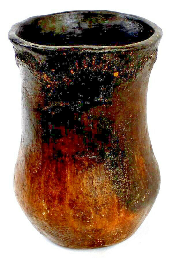 Navajo Traditional Pottery Drum Jar DW #413