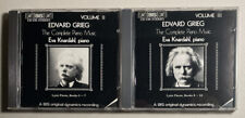 Edvard Grieg CD Lot: Complete Piano Music Vol 2 & 3 Lyric Pieces Books 5-7/8-10 picture