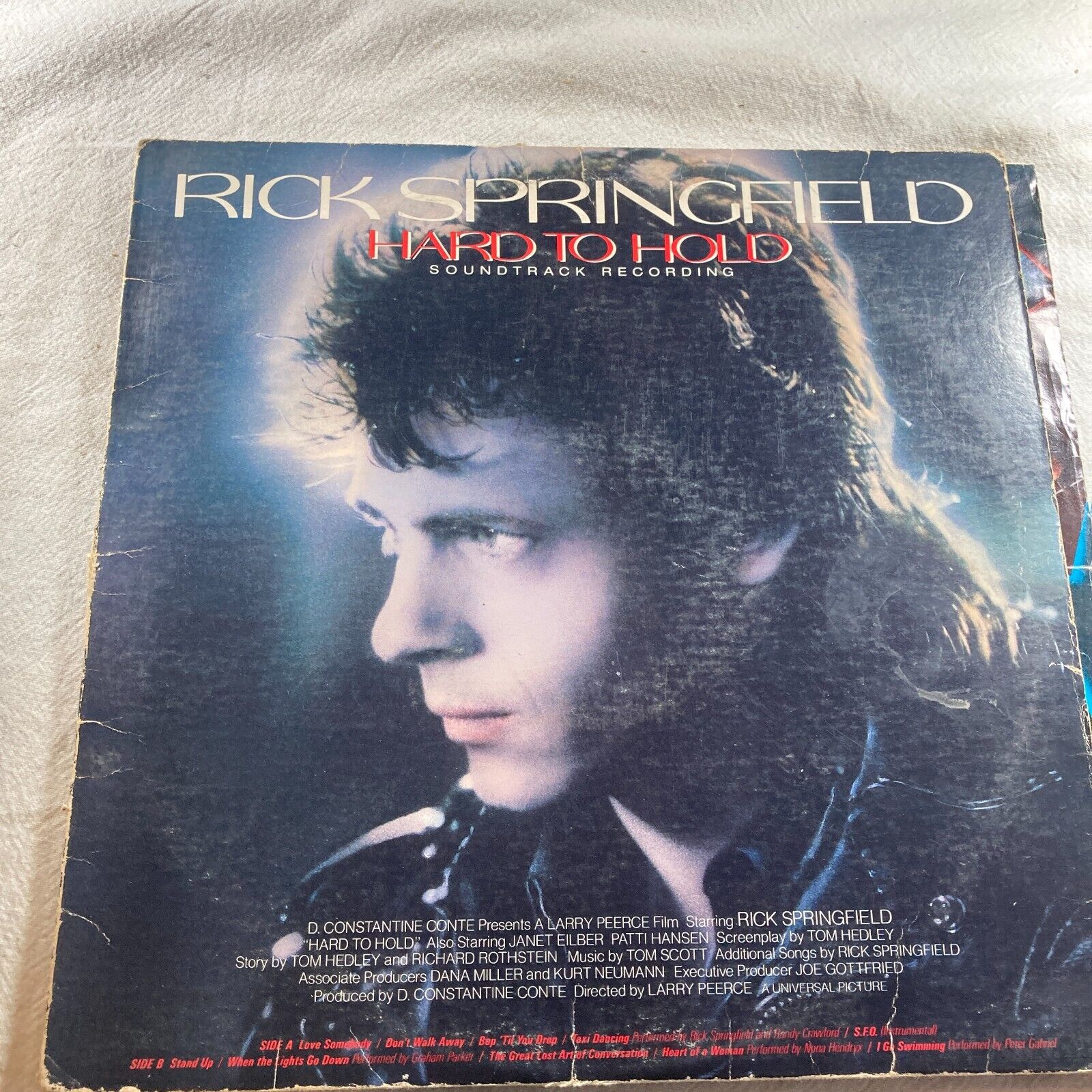 Rick Springfield Hard to Hold Soundtrack RCA 4935 Record Album Vinyl LP
