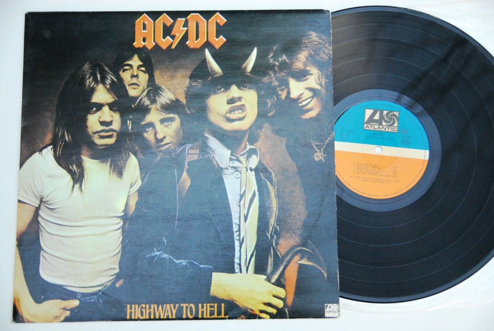 AC/DC HIGHWAY TO HELL  1979 1ST RARE EXYUGO LP N/MINT  ORANGE LOGO