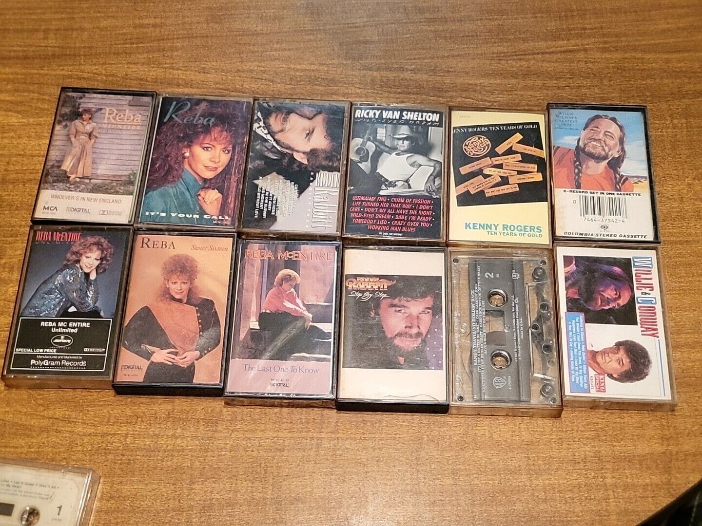country cassette lot Of 12