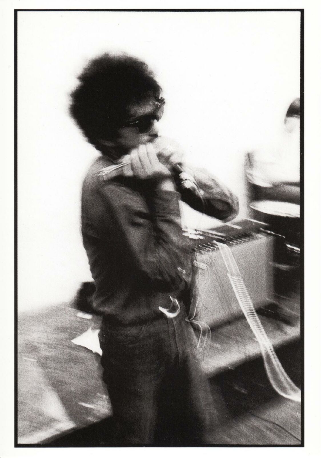 Bob Dylan Playing Harmonica in 1968 Modern Postcard