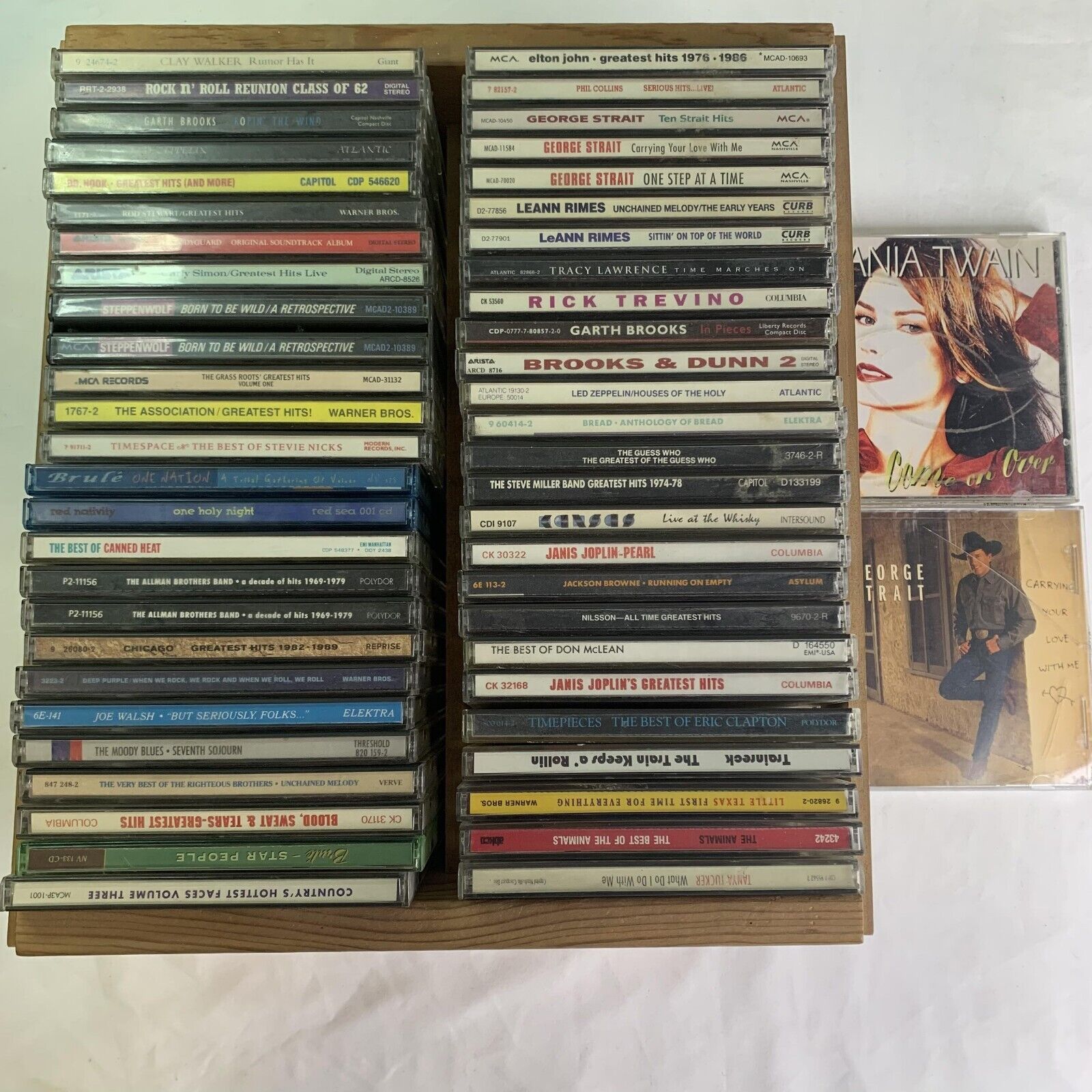 80s & 90s Country Music Lot 54 CDs Including George Strait & LED Zep