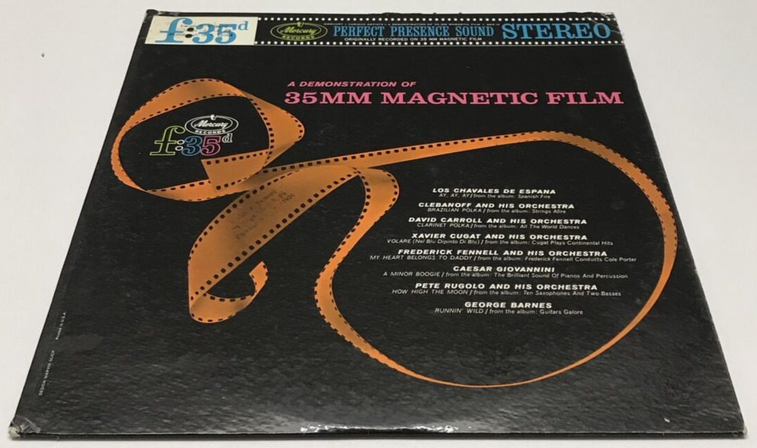 VTG 1962 A Demonstration of 35mm Magnetic Film SRD-15 Vinyl APPALACHIAN Record