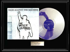 RAGE AGAINST THE MACHINE WHITE GOLD SILVER PLATINUM TONE RECORD LP BATTLE OF L.A picture