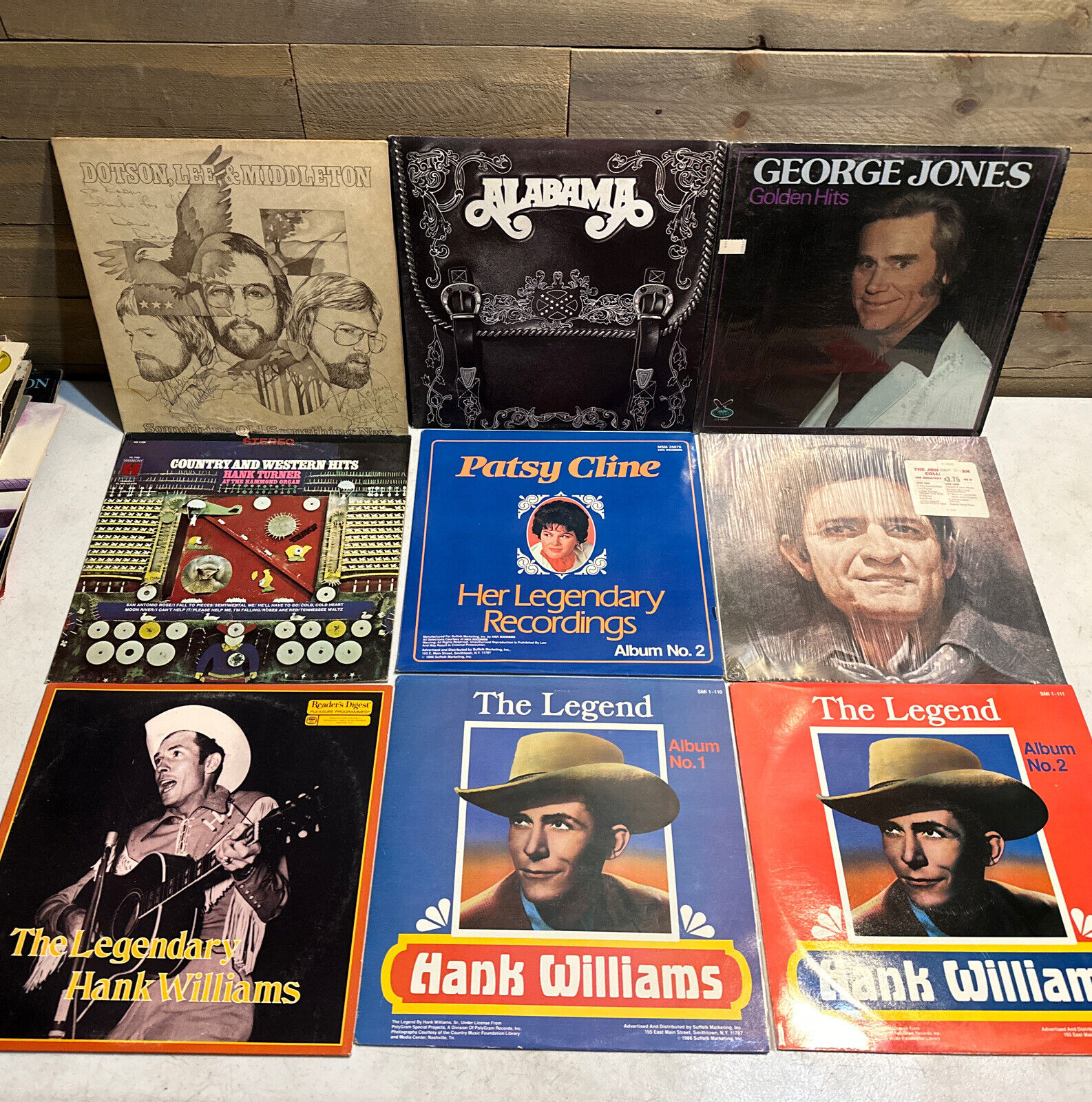 Vintage Southern Country And Rock Vinyl Collection Hank Cash CCR George Good +