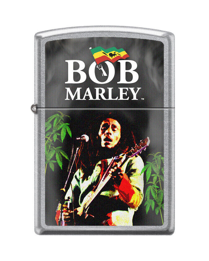 Zippo Windproof Collectible Lighter Street Chrome Bob Marley Guitar Concert NEW