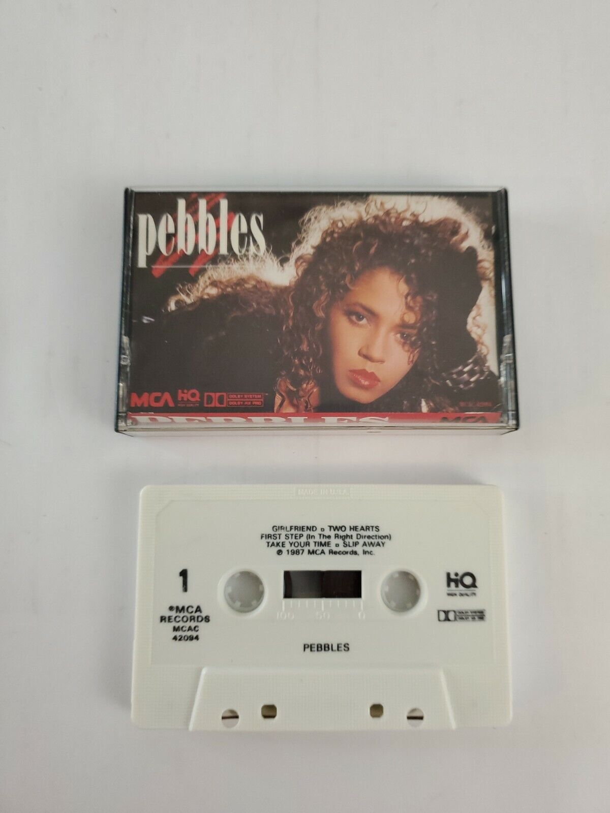 Vtg Pebbles Self titled (Cassette 1987, MCA) Always , Mercedes Boy , Girlfriend