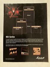 Marshall Amps MA Series Print Ad 2010 Discover Valve Tone Guitar VTG Orig 10-1 picture