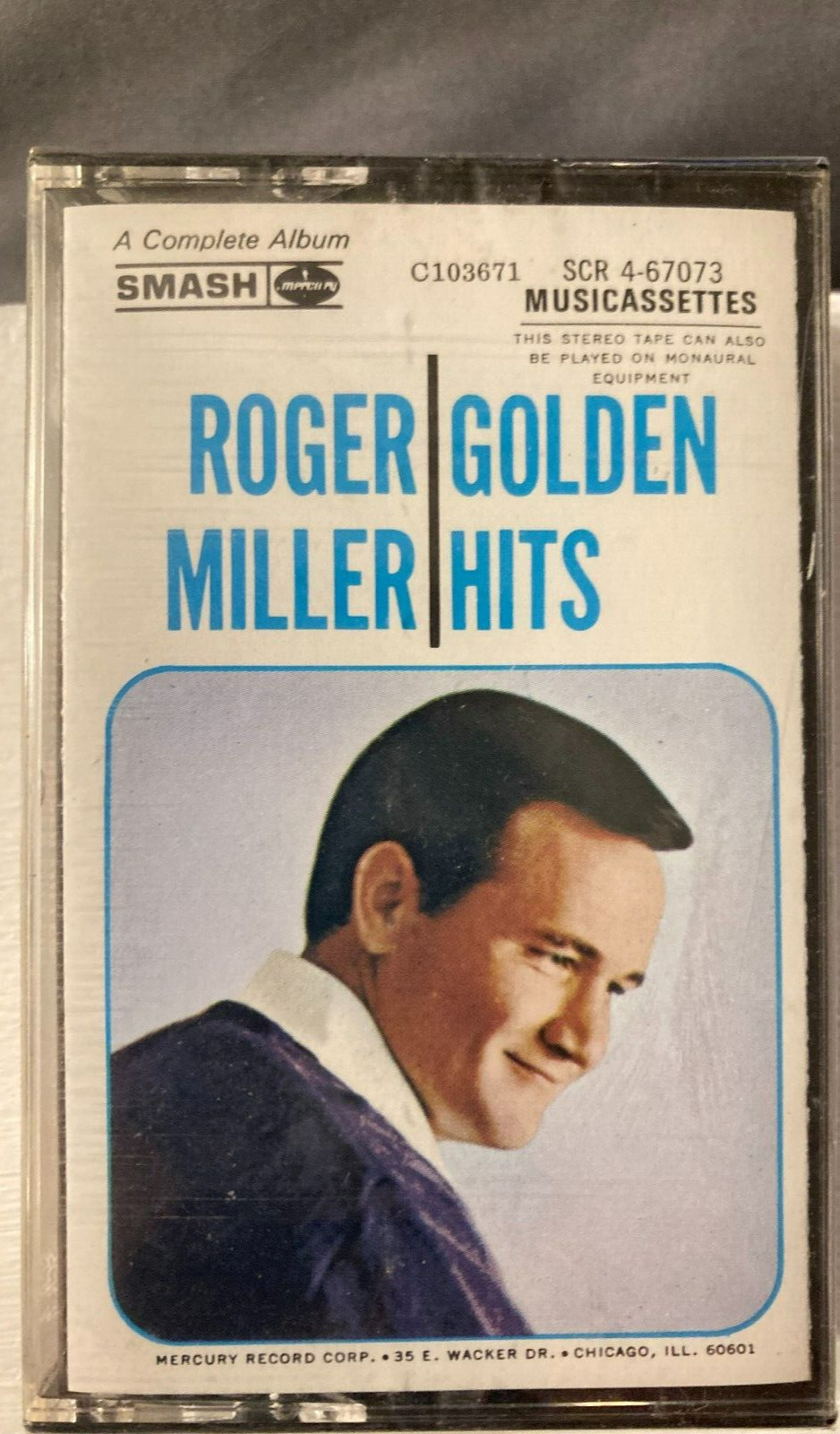 Vintage Audio Music Cassette Tape Roger Miller Golden Hits FACTORY SEALED NEW