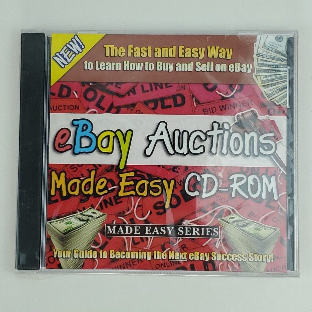 EBAY Auctions Made Easy CD-ROM [DVD] Vintage New Sealed (Learn To Sell)