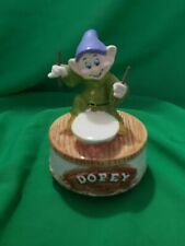 Snow White Dwarf Dopey Playing Drums  Schmid Music Box Put on a Happy Face picture