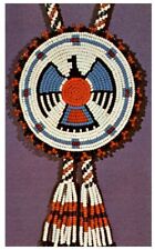 THE THUNDERBIRD,AMERICAN INDIAN BEADWORK,MARVIN,SD.VTG POSTCARD*P84 picture