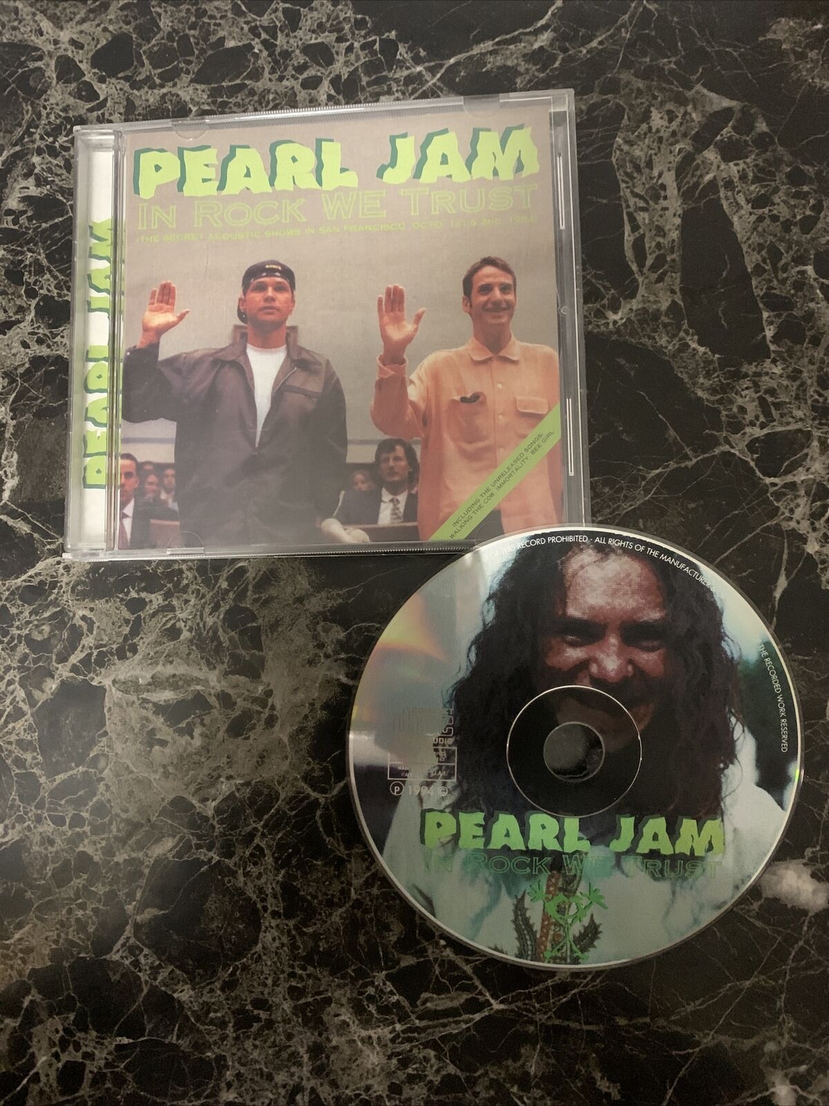 PEARL JAM-IN ROCK WE TRUST(IMPORT CD)live In San Francisco (Italy) Rare/ VG
