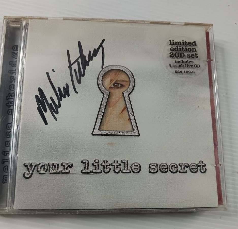 Your Little Secret [Bonus CD] by Melissa Etheridge (CD, 1995) Signed copy RARE