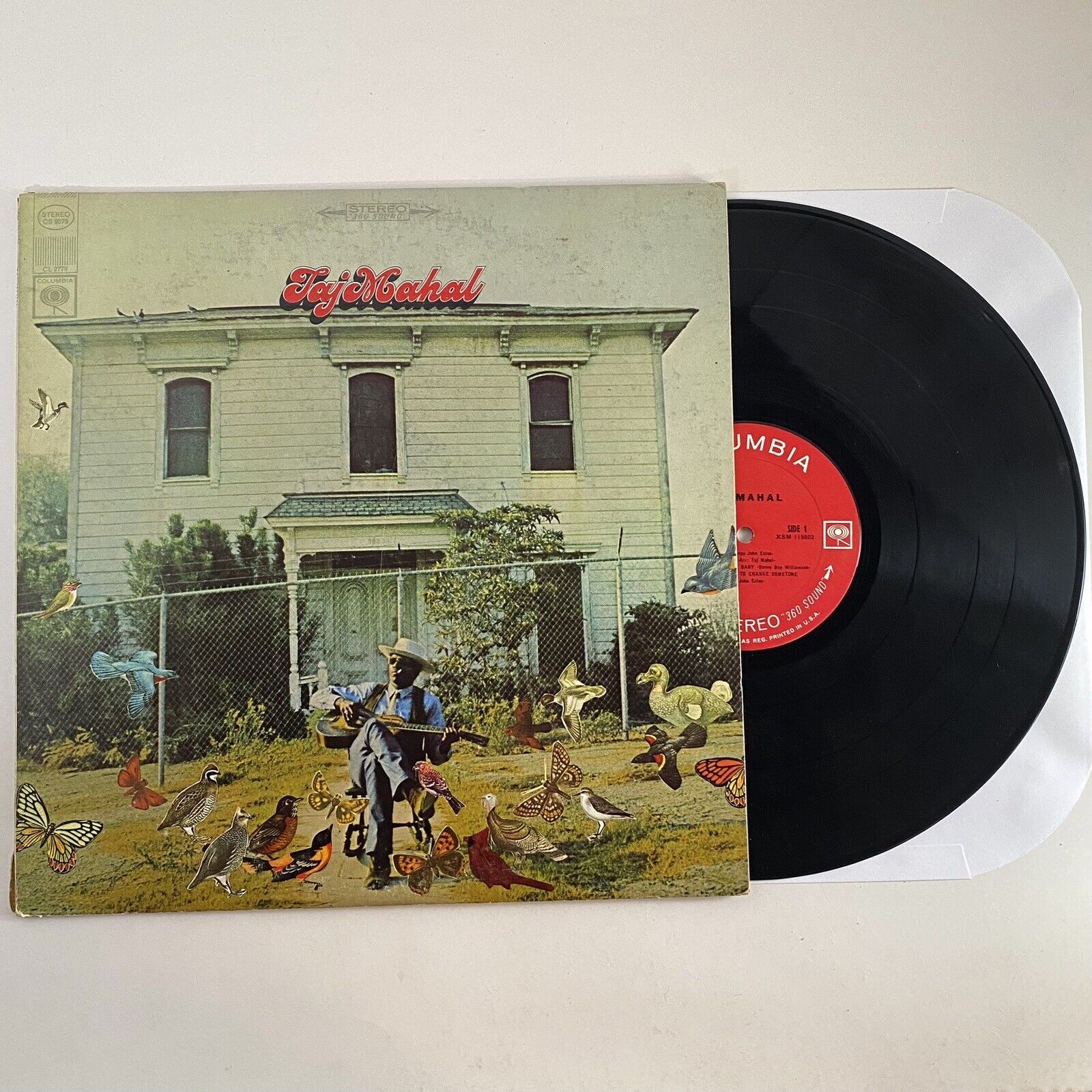 Taj Mahal Self Titled LP Vintage Columbia Records CS 9579 2 Eye 1968 Press Vinyl