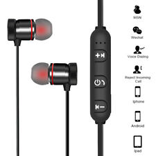 Magnetic Headphones In-Ear Bluetooth Stereo Earphones Headset Wireless Earbuds R picture