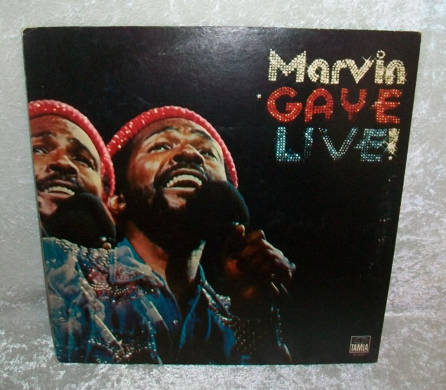 Vintage 1974 Marvin Gaye Live Vinyl Tamla Motown Record Gatefold Album T6-333S1