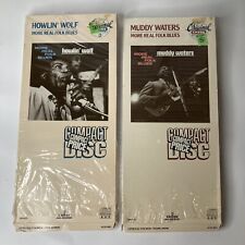 Lot of 2 Empty Vintage Blues Music CD Long Boxes Howlin Wolf & Muddy Waters💥 picture