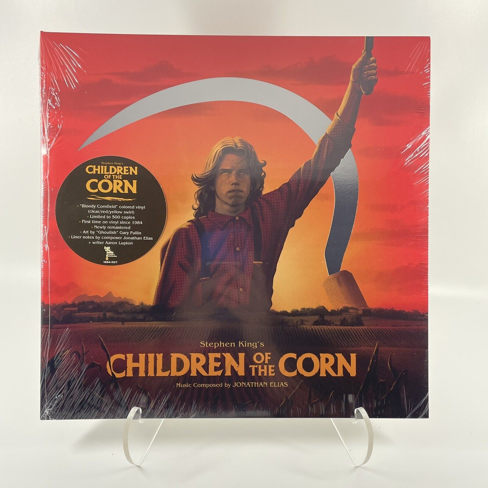Stephen King\'s Children Of The Corn - Vinyl Record Red & Yellow Swirl Color