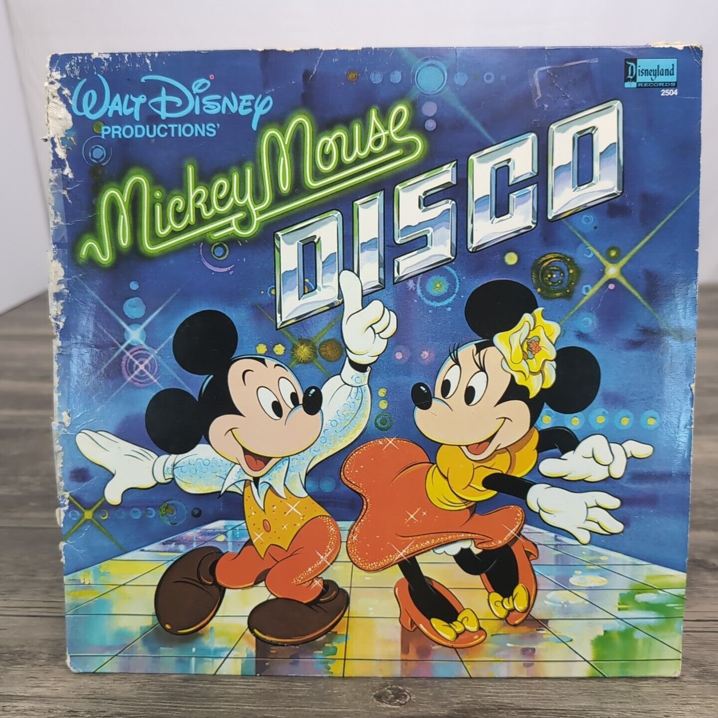 Vintage Mickey Mouse Disco Vinyl, LP 1979 Disneyland 2504 Play Tested