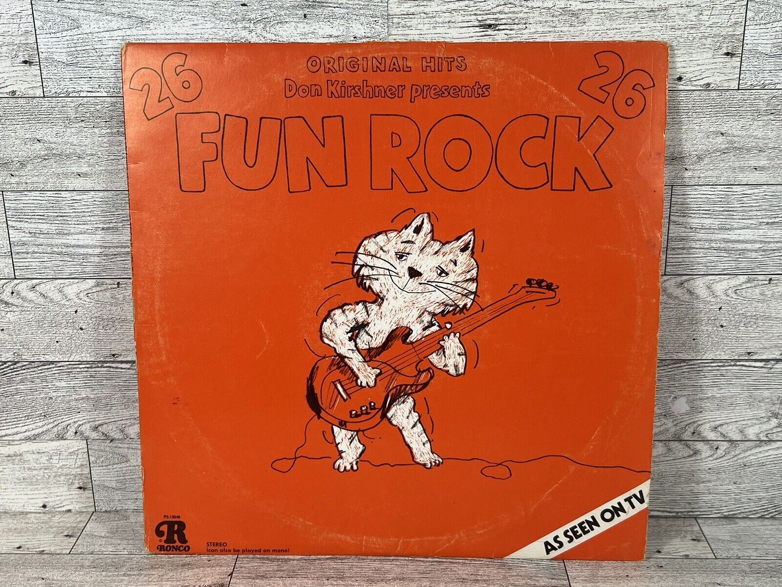 Fun Rock/20 Original Hits DON KIRSHNER PRESENTS 1975 RONCO RECORDS Vintage