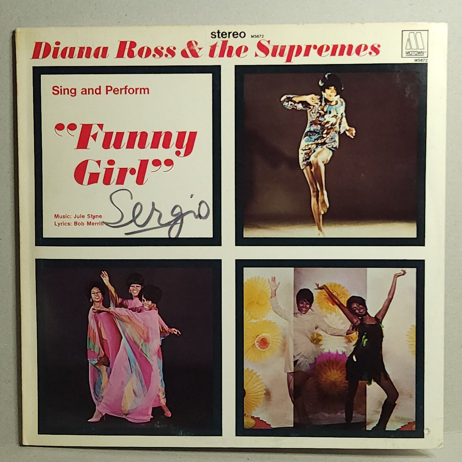 Diana Ross and The Supremes Sing And Perform Funny Girl LP Vinyl 1968