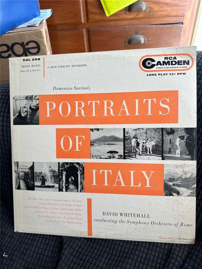 Vintage  Domenico Savino\'s Portraits Of Italy Record LP David Whitehall
