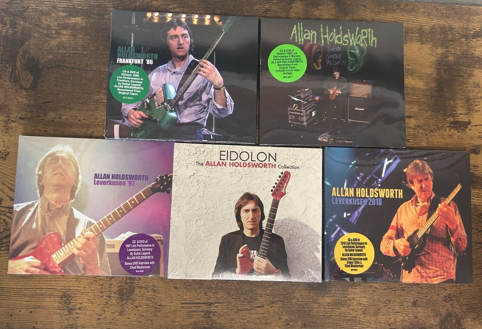 Allan Holdsworth - 4 Live CD/DVD Bundle and Eidolon: Best of Allan Holdsworth