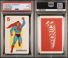 EXTREMELY RARE VINTAGE 1966 IDEAL SUPERMAN CARD GAME ROOKIE PSA 9 MINT picture