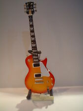 Miniature Guitar (24cm Tall) : MARK KNOPFLER LES PAUL CHERRY SUNBURST picture