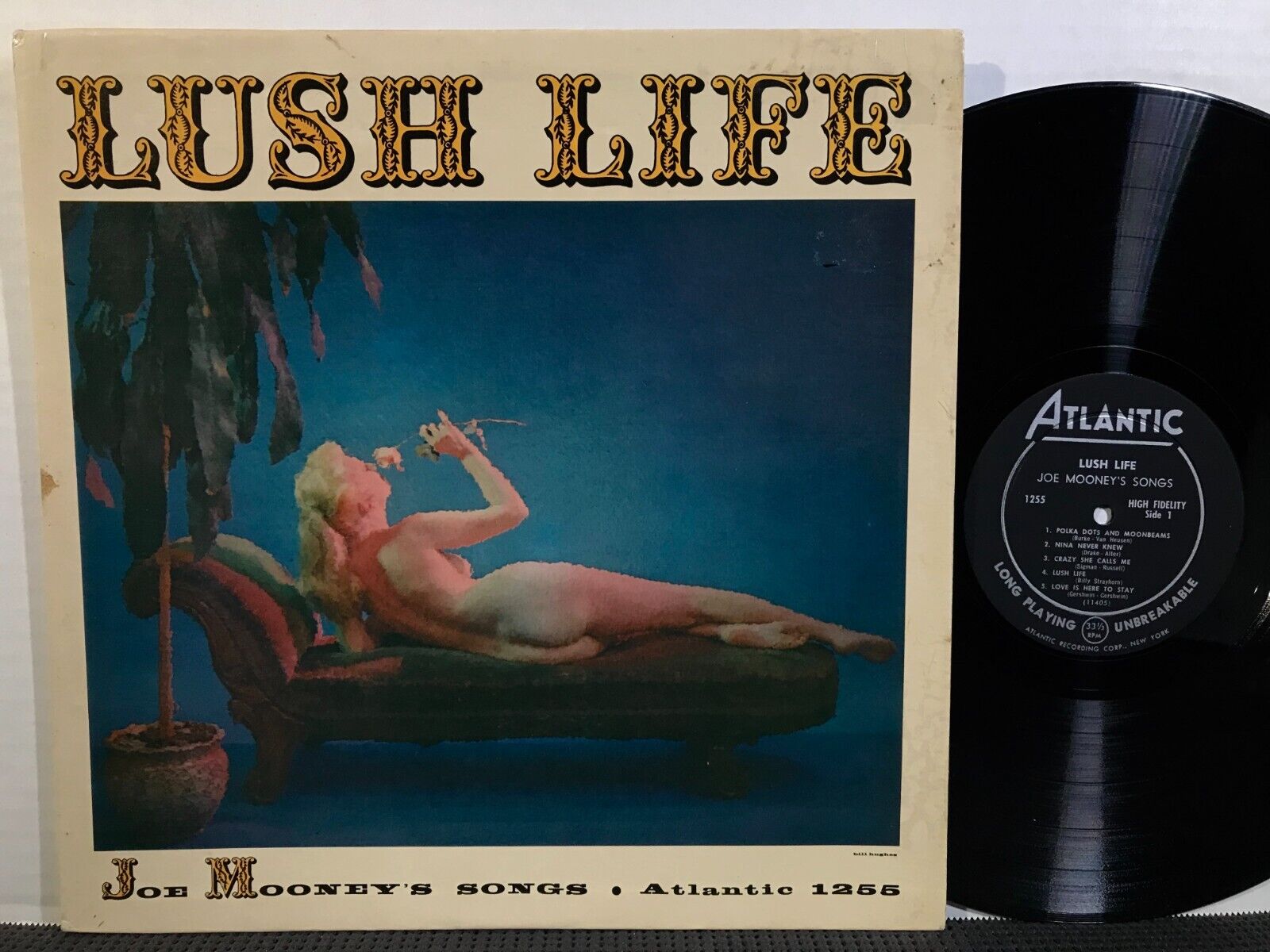 Lush Life LP ATLANTIC 1255 MONO DG 1958 JOE MOONEY Cheesecake